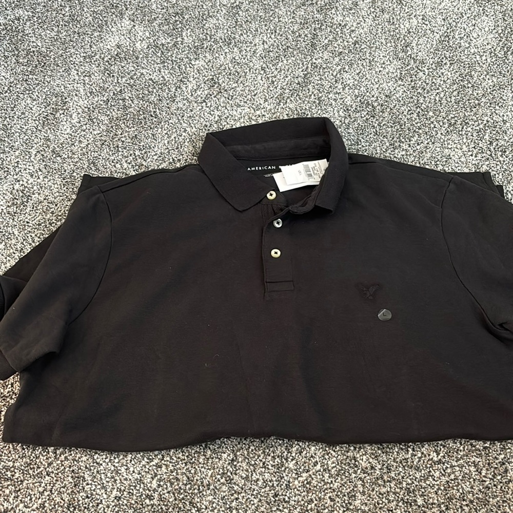 NWT! Black American eagle polo!
